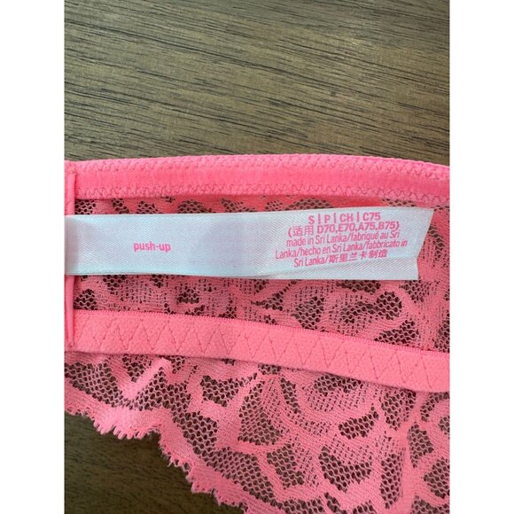 Victorias Secret PINK Lace push up Choker halter bralette, size small - Picture 8 of 12